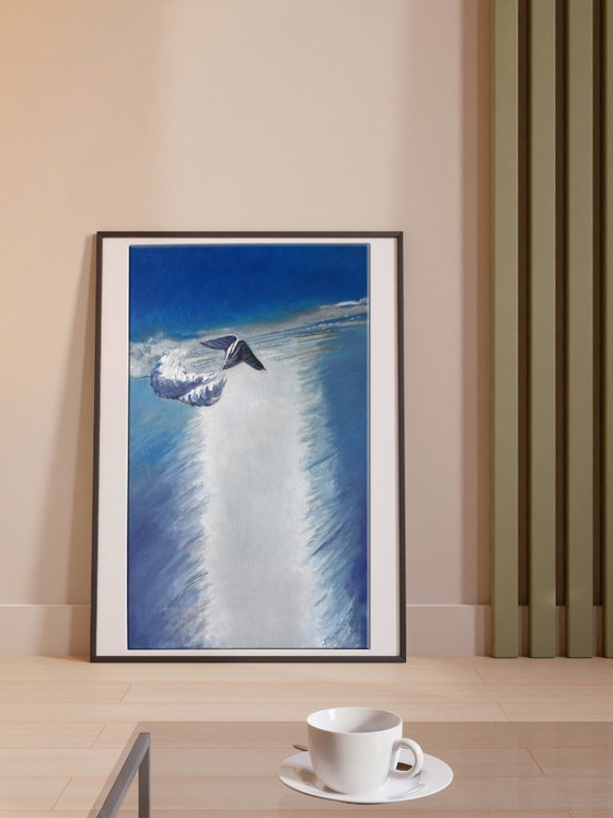 Original Oil Painting Contemporary Art Symbolism Air Force – Paintings & Drawings, Canvas (photo 2 of 7)