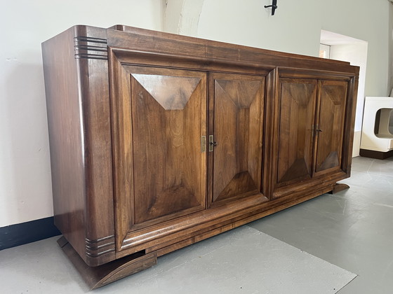 Image 1 of Walnut 4-door sideboard