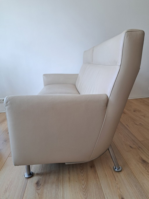 Canapé Leolux 2,5 places Rooby cuir beige