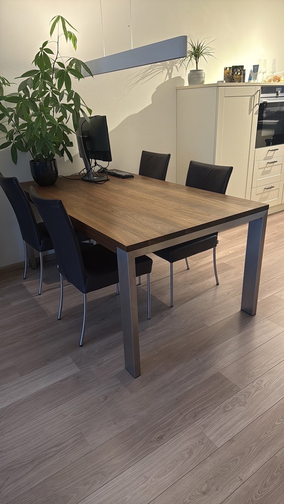 Image 1 of Bert Plantagie eet- en salontafel met 4 stoelen