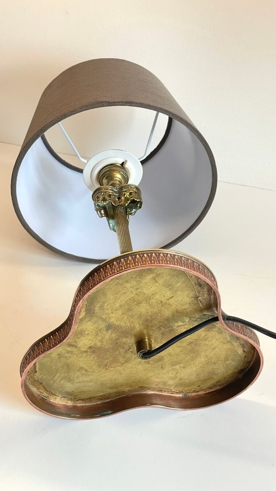 Image 1 of LAMPADA VINTAGE Clover IN OTTONE MASSICCIO