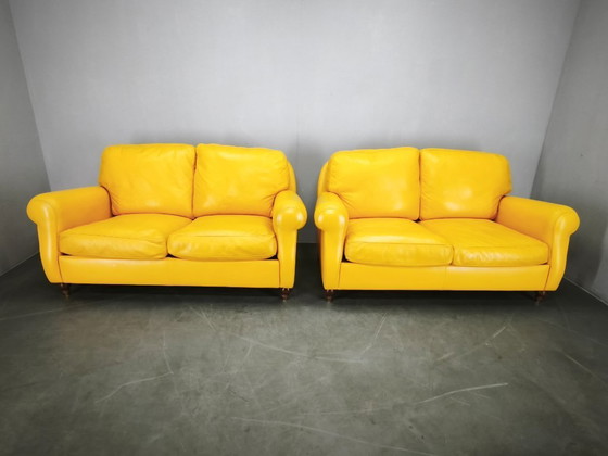 Par de sofás de piel Poltrona Frau George, Italia, 1992 – Sofás de 2 plazas, Leather (photo 4 of 21)