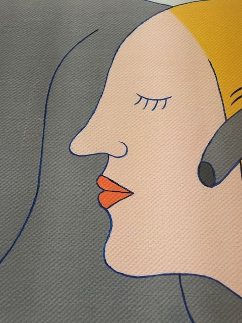 Image 1 of Marie-Louise Ekman, Lady and Elephant Street II, 2007, Copyright Marie-Louise Ekman/Image Copyright 2017