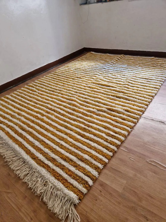 Tappeto marocchino tessuto a mano - design a livello marrone scuro - lana - 303 x 202 cm – Tappeti, Wool (photo 5 of 8)