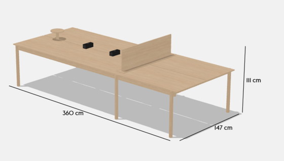Image 1 of Beautiful, multifunctional and new MUUTO office table / reading table from the brand