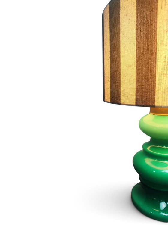Italian 1960s Green Glass Lamp – Table lamps, Metal (photo 2 of 6)