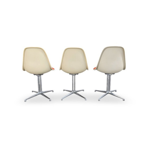 3er Set La Fonda Stühle Herman Miller Charles Eames Fiberglas – Beistellstühle (photo 4 of 12)