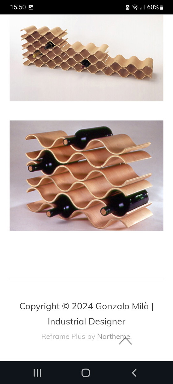 Image 1 of Portabottiglie Teula disegnato da Gonzalo Milá