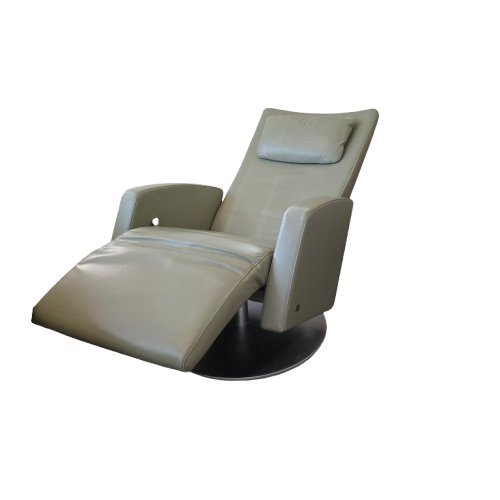 Image 1 of 1x Rolf Benz LSE 5800 relaxfauteuil leer olijf luxe meubilair