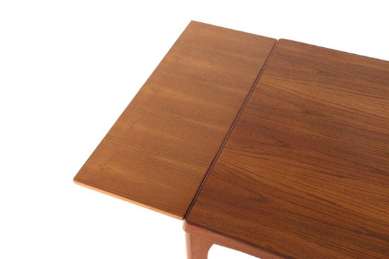 Restored Henning Kjaernulf For Vejle Extendable Dining Table Square Danish Vintage – Wood (photo 8 of 15)