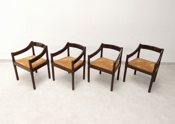 Sillas Cassina Carimate - ratán marrón – Sillas de comedor, Wicker, Vintage (photo 6 of 29)
