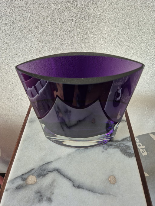 Violet Murano Glass Vase 80's