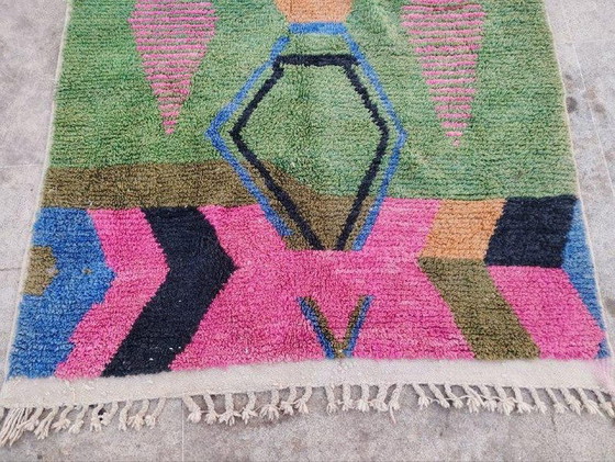 Tapis Berbère À Motifs Colorés Traditionnel Artisanal 140/260 Cm – Aime Té, Wool (photo 9 of 9)
