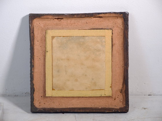 Image 1 of Keramische spiegel, Frankrijk, 1960