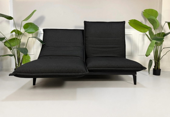 Image 1 of Rolf Benz Nova Designer Sofa Schwarz Couch Schlaffunktion