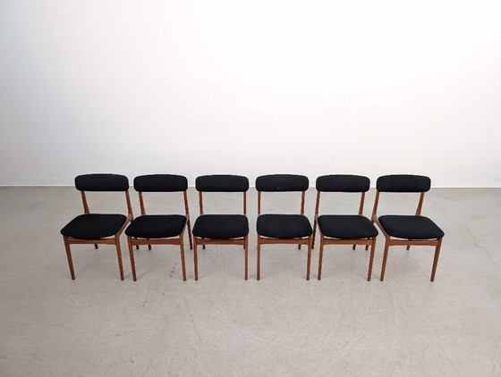 Image 1 of Set van 6 stoelen uit het midden van de 20e eeuw, TSM Tarm Stole Vintage Rasmussen 1960