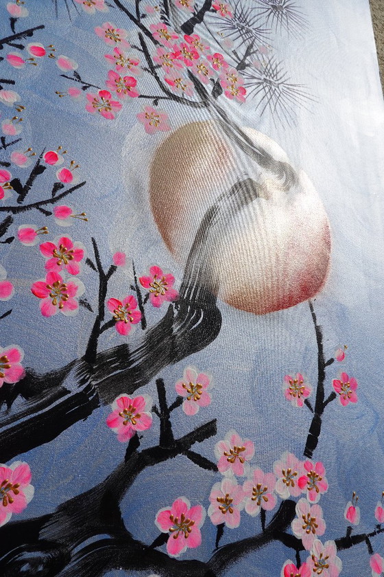 Love Birds J508 - Original Large Painting – Paintings & Drawings, Canvas (photo 7 of 12)