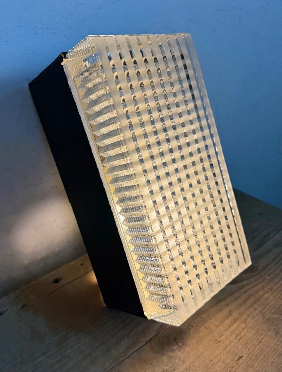 Image 1 of Applique ou plafonnier vintage en verre de Napako, années 1970