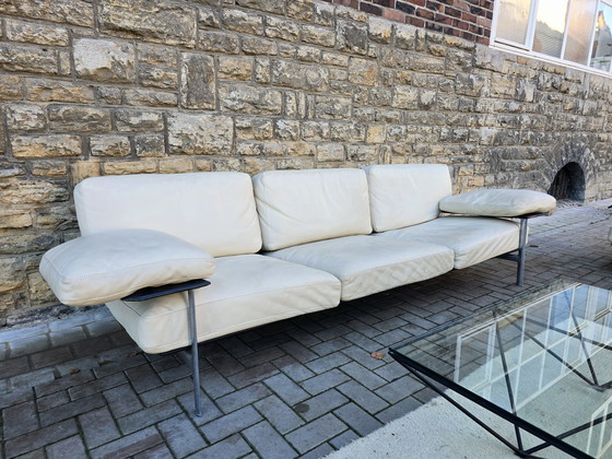 Image 1 of B B ITALIA DIESIS SOFA DAYBED VINTAGE JAREN 60 70 80 ZITSET LEREN SOFA BANKJES BANK