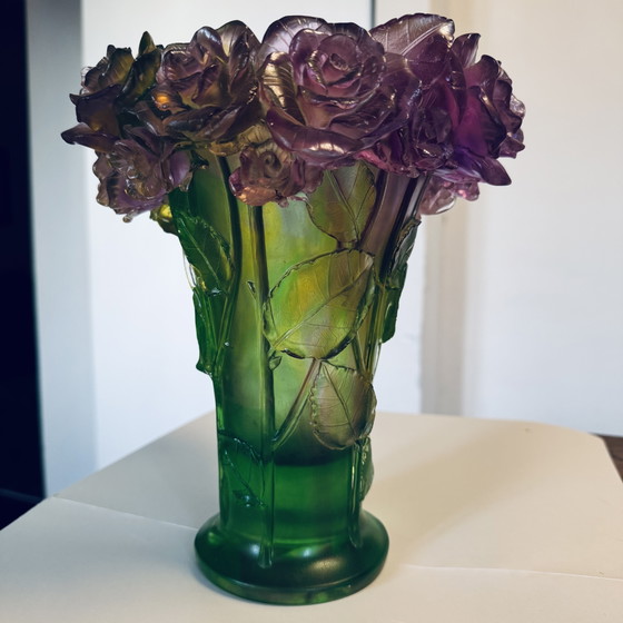 Image 1 of Vase Daum Passion Rose