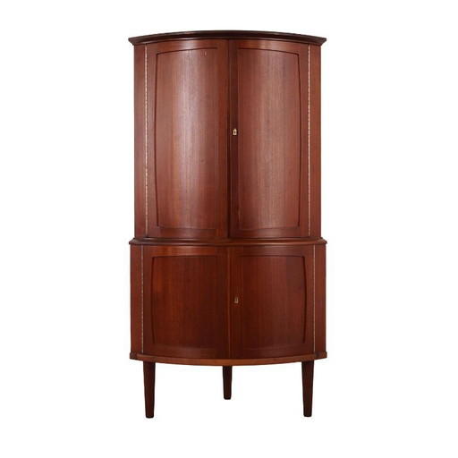 Teak corner cabinet, 1970s, Danish design, manufacture: Denmark