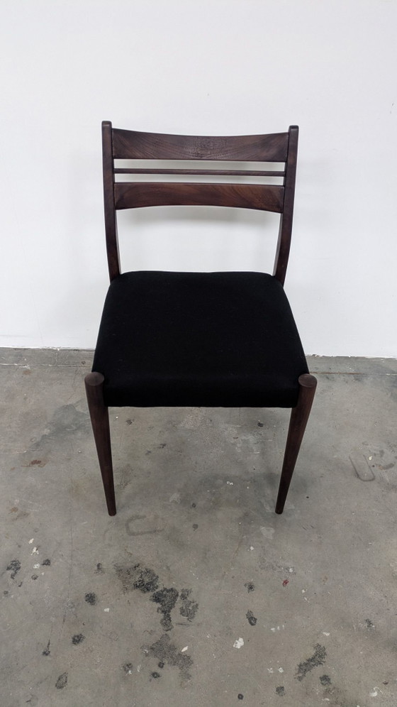 6 Sedie da pranzo vintage di design scandinavo – Tessile, Legno (photo 5 of 5)