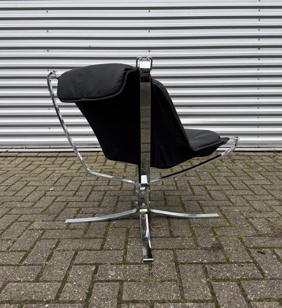 Image 1 of Set vintage Vatne Møbler Falcon di Sigurd Resell: 2 alti + 2 bassi + Hocker