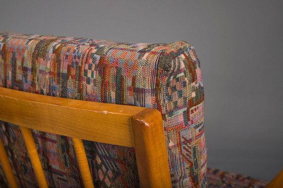 Image 1 of Poltrone vintage in ciliegio e lana di Knoll Antimott, anni '50-'60, set di 2