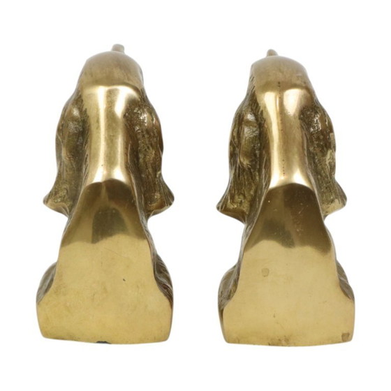Image 1 of Fermalibri in ottone con cani setter irlandesi