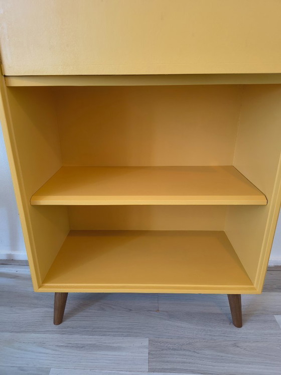Image 1 of Mid-Century Modern Bookcase – Ochre / Saffron Yellow