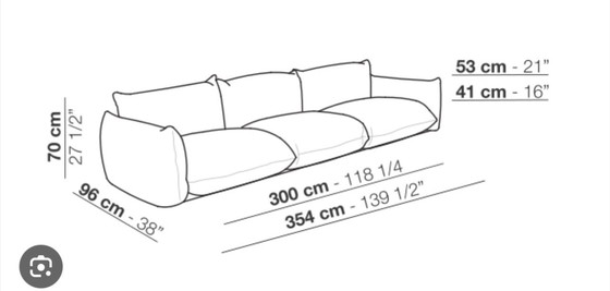 Image 1 of Banco de diseño Witte Arflex Marenco 354cm