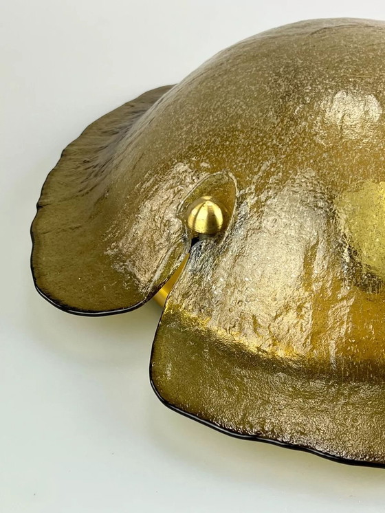 Image 1 of 60's 70's Peill & Putzler Plafonnier Verre Space Design Lampe