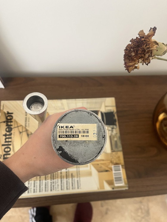 Image 1 of Candelieri vintage in alluminio Erika Pekkari di IKEA degli anni '90