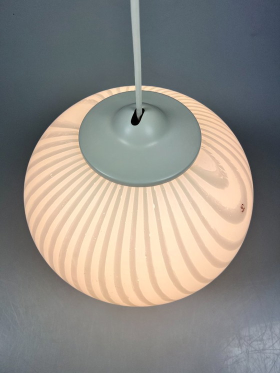 Image 1 of Suspension vintage, motif tourbillon/zèbre, Peill & Putzler, Allemagne, années 1970