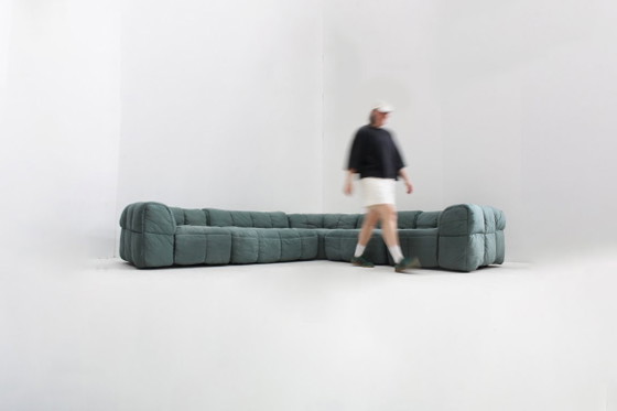 Vintage Modulaire Arflex Strips Sofa van Cini Boeri jaren 70 – Modulaire banken, Cotton (photo 14 of 14)