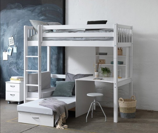 Ensemble design pour enfant lit/bureau/coin canapé + lit gigogne