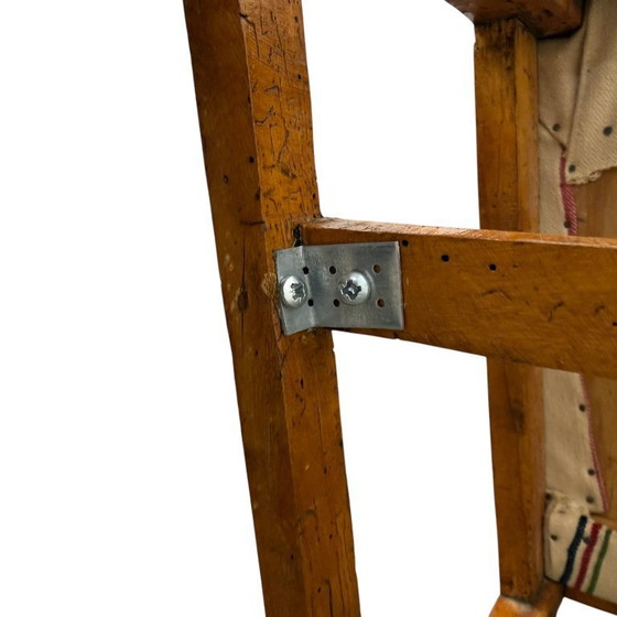 Image 1 of Niederländischer Empire-Sessel mit Lyra-Rückenlehne aus Kirschholz