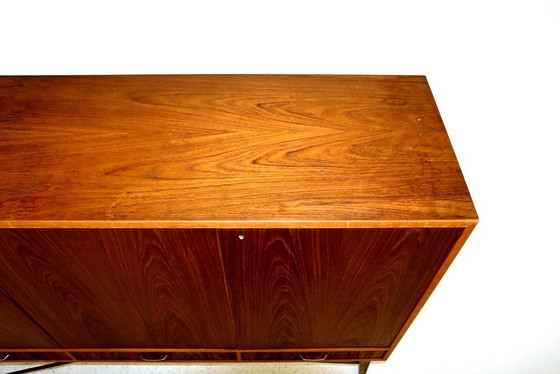 Scandinavisch Teakhouten Dressoir, Zweden, Jaren 50, Messing, Scandinavian (foto 2 van 8)