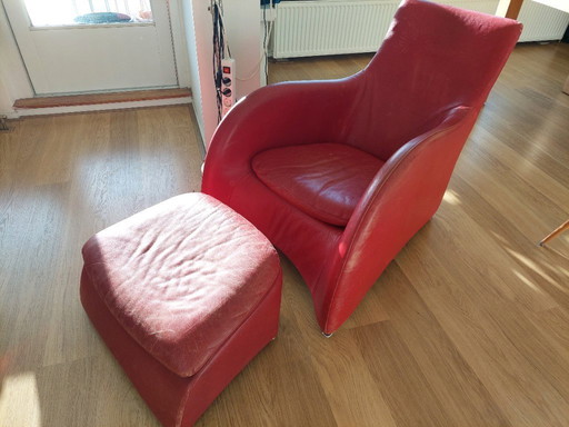 Montis Loge fauteuil met poef (Gerard van den Berg)