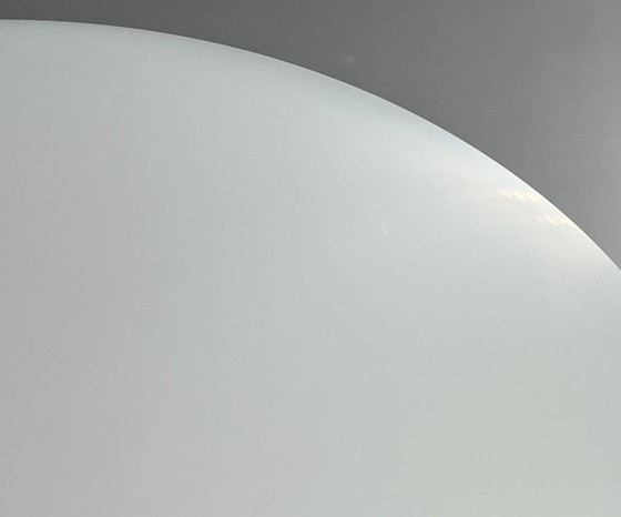 Image 1 of Minimalistische vintage wand-/plafondlamp van porselein en opaalglas – Bauhaus Scandinavisch design