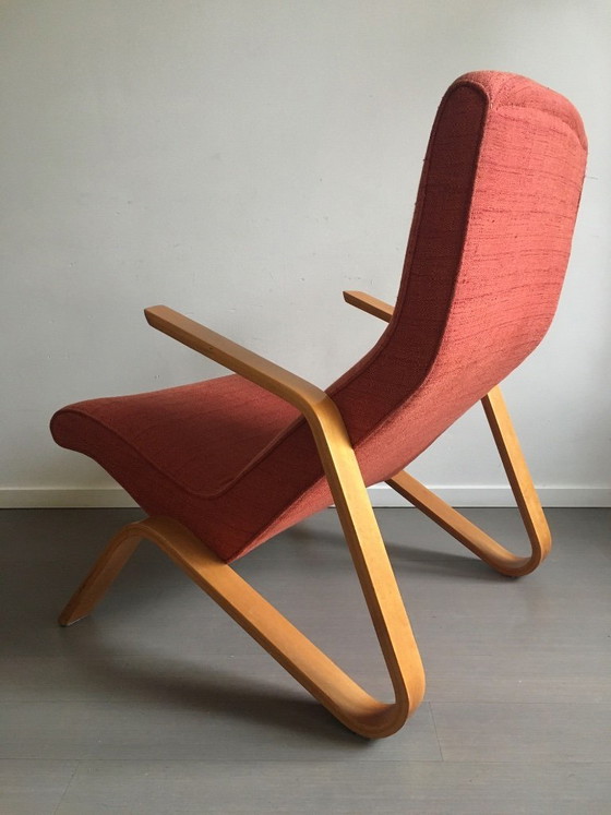 Grasshopper Lounge Chair by Eero Saarinen for Knoll International, 1950s, Kill International, Armchairs, Wood (photo 4 of 9)