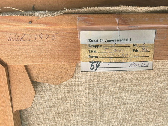 Dipinto a olio originale di paesaggio con etichette espositive – Dipinti e disegni, Tela (photo 10 of 12)