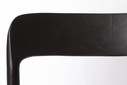 Chaise Niels Møller modèle 75 en chêne noir avec cordon danois, années 1960 Mid Century Design scandinave moderne