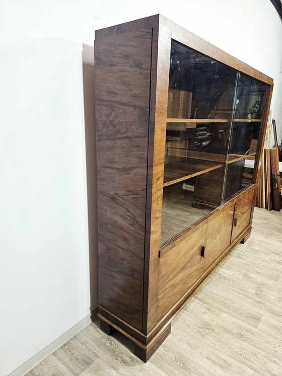 Set da Ufficio Direzionale Art Déco in Noce, anni '30, Set di 2 – Scrivanie, Wood, Art Deco (photo 4 of 33)