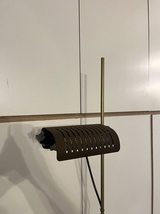 Image 1 of 626/L brown floor lamp, designed by Joe Colombo, Oluce edition, vintage, 1960s-70s, original