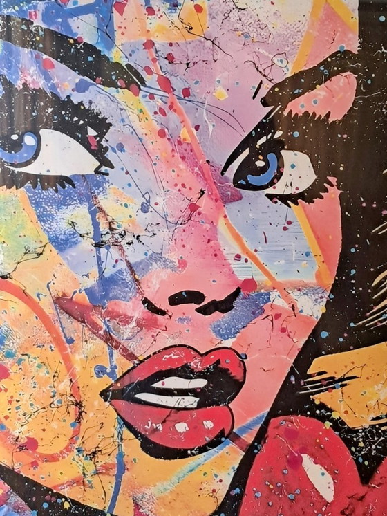 Image 1 of GONGAS - Upraising - Lithographie d'artiste encadrée