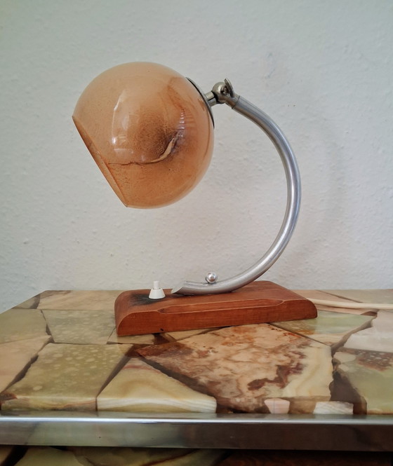 Image 1 of Vintage Art Deco Bauhaus Table Lamp 1930s-1940s
