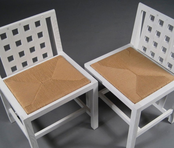 2 Sedie, Riproduzione, Candida Cottage chair, Charles Rennie Mackintosh, Nuovo – Poltrone, Wood, Textile (photo 4 of 5)