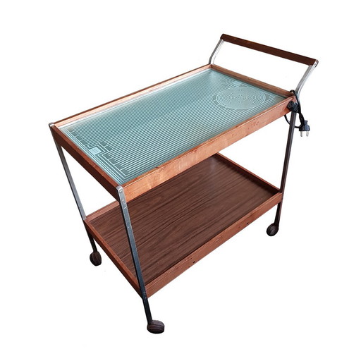 Mid-century American Salton "Hot Table" Cart - Food Warmer