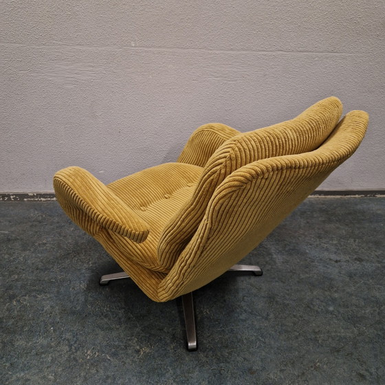 Romefa Noordwolde Enrico Wallès Draaifauteuil Nieuw Bekleed Ribstof – Draaistoelen, Metal, Textile (photo 9 of 11)